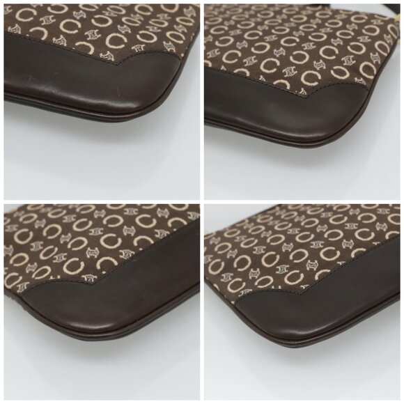 CELINE C Macadam Canvas Shoulder Bag Brown - Picture 15 of 15